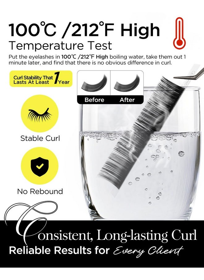 BEYELIAN BEYELIAN Eyelash Extension Natural Matte Black 0.03-0.20 C/D/D+/L/M/LU Curl 7-15mm 100°/212°F High Temperature Resistant Classic Individual Lash Extensions Professional Use (0.15 D+ 7-15mm)  - Image 3