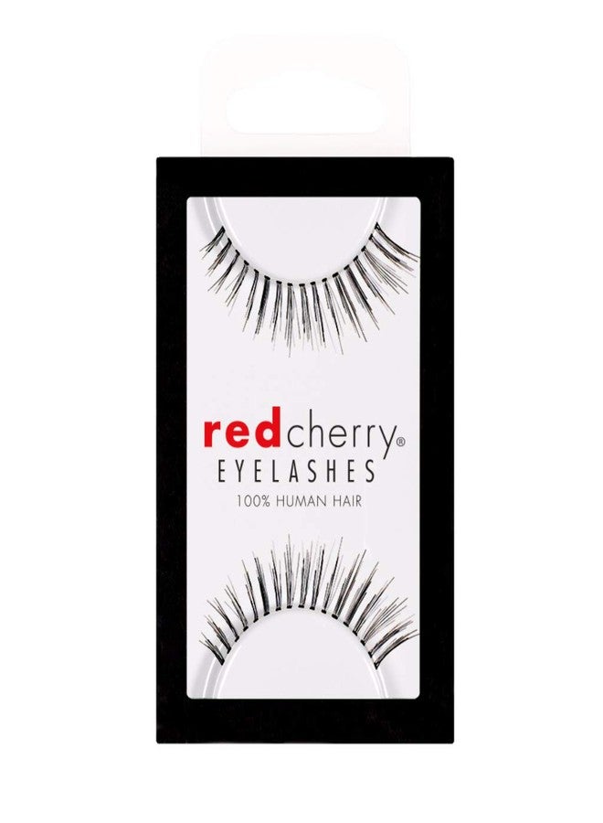 Red Cherry Eyelashes 100% human hair #68 (6 pairs pack) - Image 1