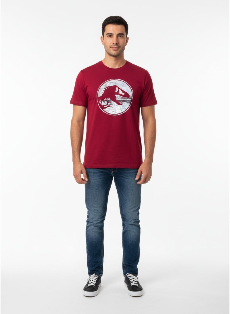 Jurassic Park T-SHIRT MENS JURASIC WORLD R/N S/S FZ - Image 1