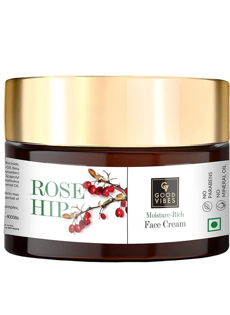 Good Vibes Good Vibes Rosehip Moisture Rich Face Cream 50 g  - Image 1