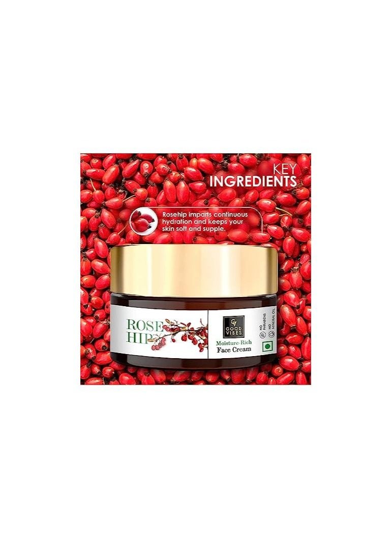 Good Vibes Rosehip Moisture Rich Face Cream - pzsku/ZA7E6D03970AD94D6C06EZ/45/_/1686555390/c074db41-fe0f-4811-a272-852adb89b89f