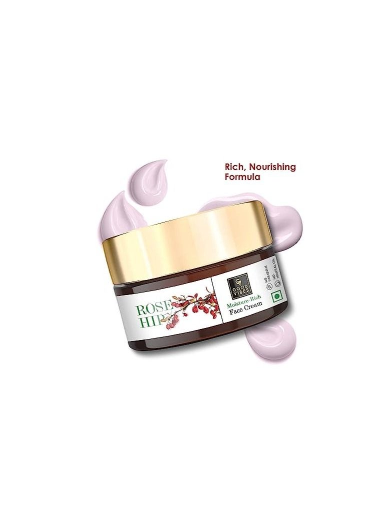 Good Vibes Good Vibes Rosehip Moisture Rich Face Cream 50 g  - Image 5