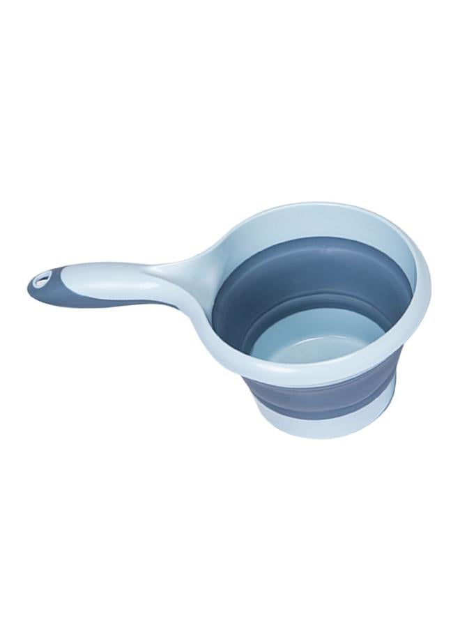 Thoraya Folding Water Ladle Multifunctional Hangable Collapsible Bath Ladle for Kitchen Bathroom Sky Blue - Image 3