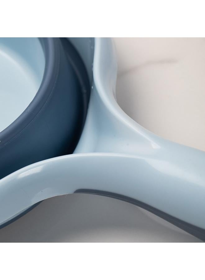Thoraya Folding Water Ladle Multifunctional Hangable Collapsible Bath Ladle for Kitchen Bathroom Sky Blue - Image 5