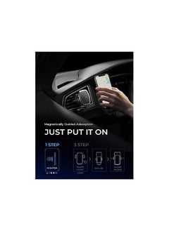 Lisen 2 Pack Magnetic Car Phone Holder Car Mount 6 Military Car Phone Holder Magnetic Hands-Free Vent Mobile Holder for car 6 Metal Plates Fit All iPhone 14/13 Pro Max, Samsung Android  - Image 4