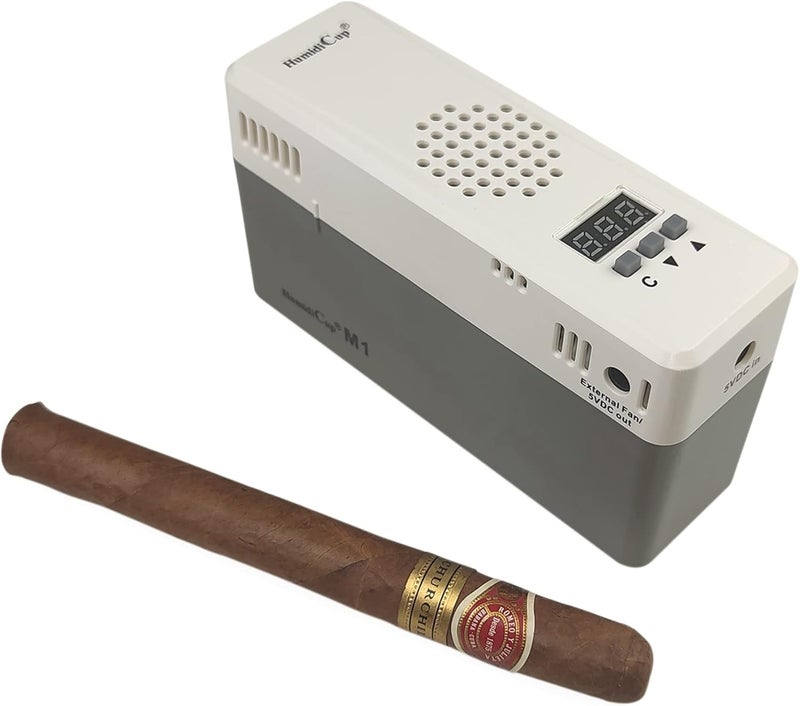 HumidiCup ® M1 Electronic Cigar Humidifier, For 100-300 Cigar Capacity Humidors, 40% to 90% Setting Range, Stable Humidity Control - Image 1