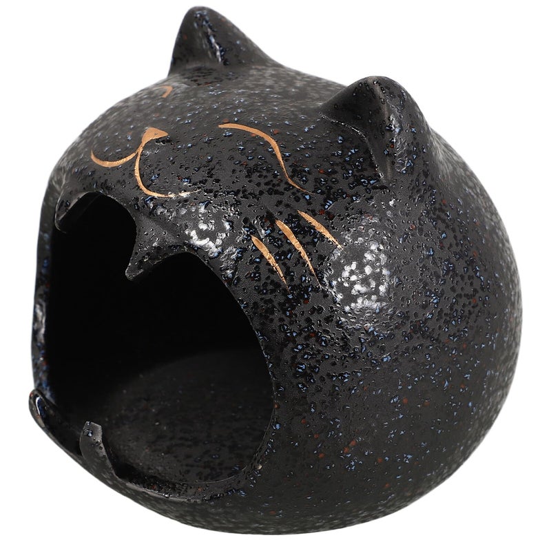 Large Windproof Ceramic Cat Ashtray Indoor Outdoor Use For Home Office Patio - Image 2