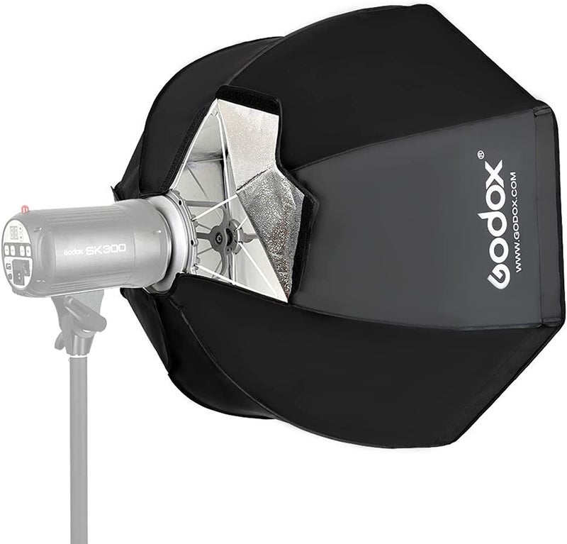 Godox SB-UE120 Octa-Softbox 120cm with Bowens Mount and Grid (Black), SB-GUE120 - Image 3
