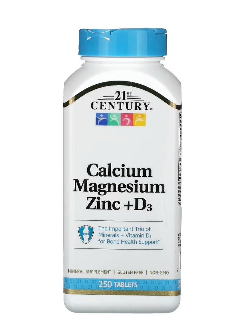 21st Century Calcium Magnesium Zinc + D3 250 Tablets - Image 1