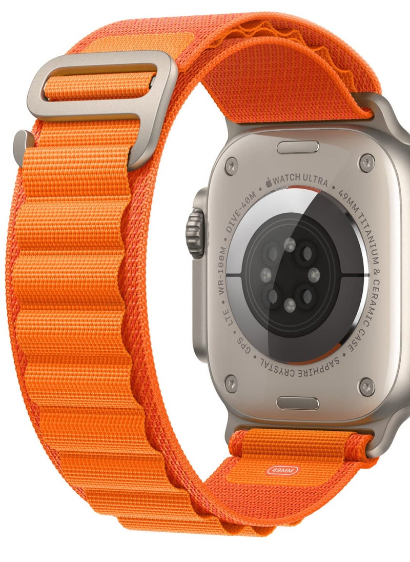 Generic - New Apple Watch Band  Orange  Size ultra 49mm - Image 1