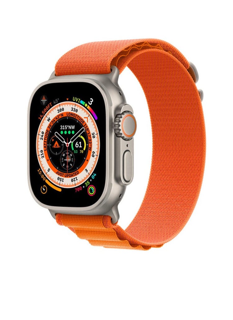 Generic - New Apple Watch Band  Orange  Size ultra 49mm - Image 1