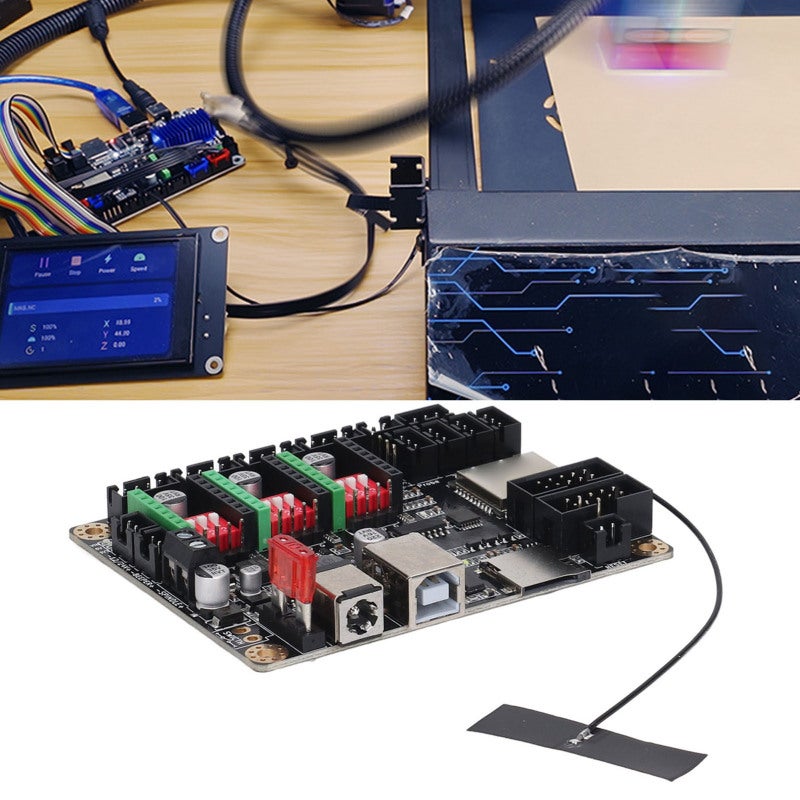 لوحة رئيسية لحفر الليزر 32 بت - محرك خطوة TMC2209 فائق الصمت مع وحدة Wi-Fi ESP32 لمشاريع الليزر CNC الذاتية الصنع - Image 3