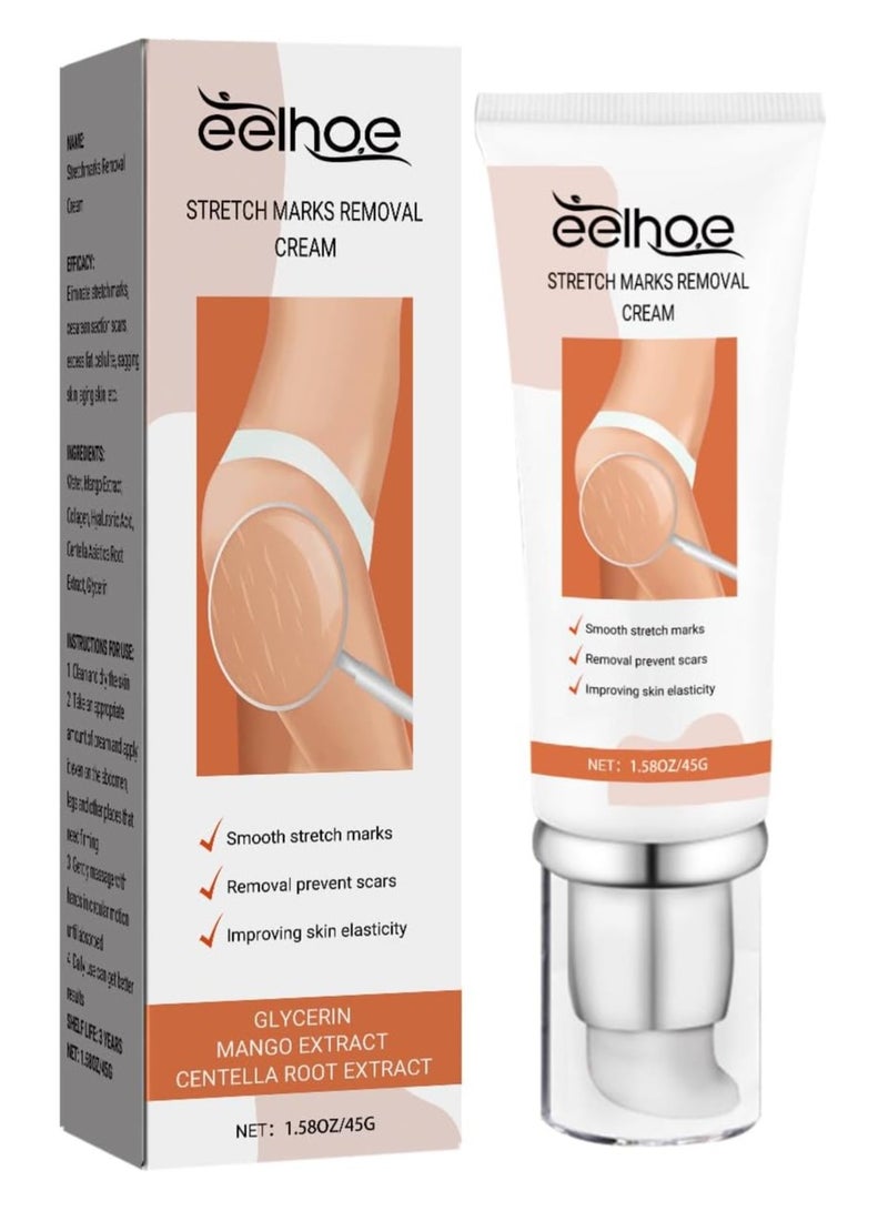 EELHOE Dermease Stretchmarks Removal Cream, Stretch Mark Removal Cream, Stretch Mark Scar Cream, Scar Cream Gel, Scar Care Cream, Help with Stretch Marks, Surgery, Injury, and Burns Scars - Image 1