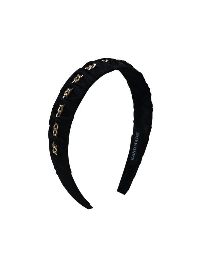 Alissa 1Pc Hair Band for Women Head Band Fashion Accessories Office Party Simple Wear Head Band Black Headband - Image 1