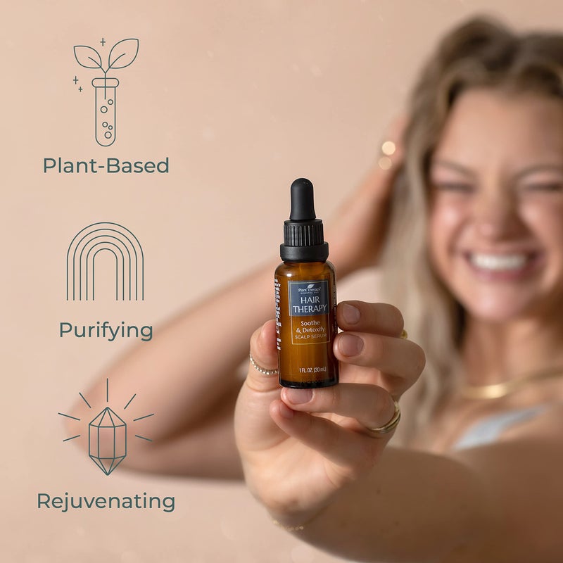 Plant Therapy Hair Therapy Soothe & Detoxify Scalp Serum 1 oz with Hyaluronic Acid & Essential Oils, Remove Product Buildup, Balance Oils, and Stimulate Circulation - Image 5