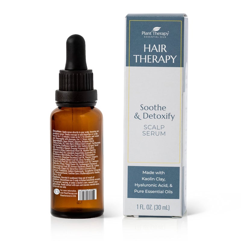 Plant Therapy Hair Therapy Soothe & Detoxify Scalp Serum 1 oz with Hyaluronic Acid & Essential Oils, Remove Product Buildup, Balance Oils, and Stimulate Circulation - Image 3