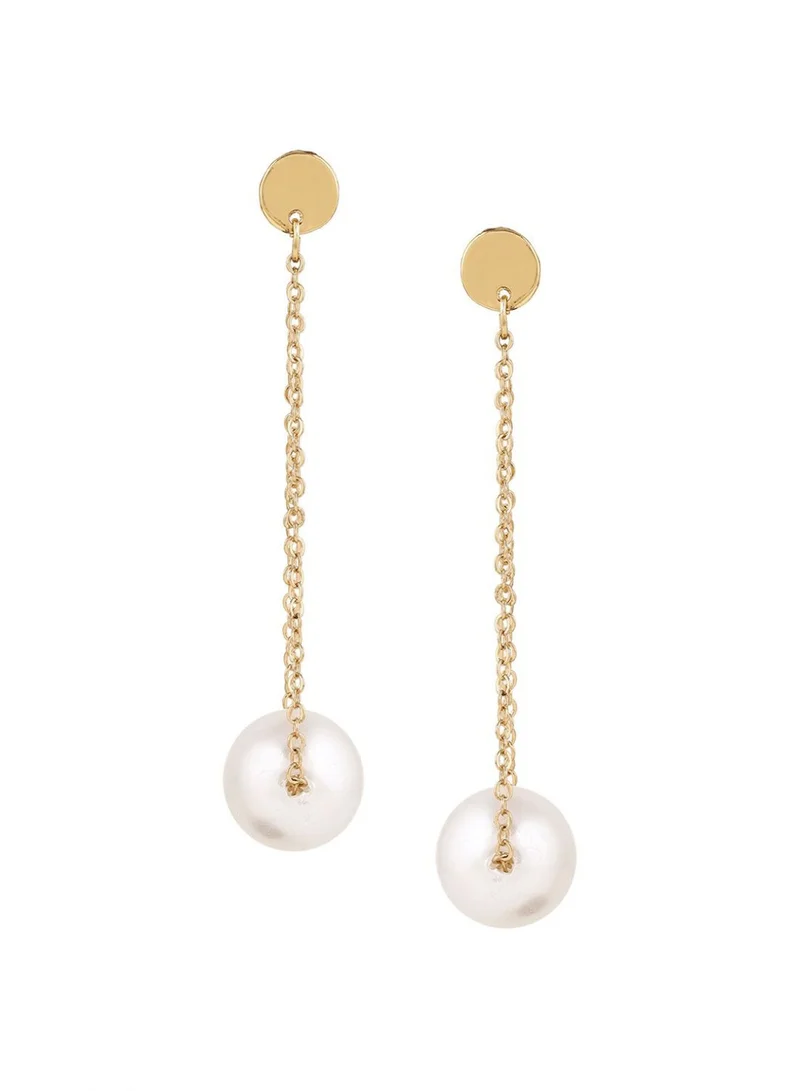 Priyaasi Plated Pearls Contemporary Drop Earrings