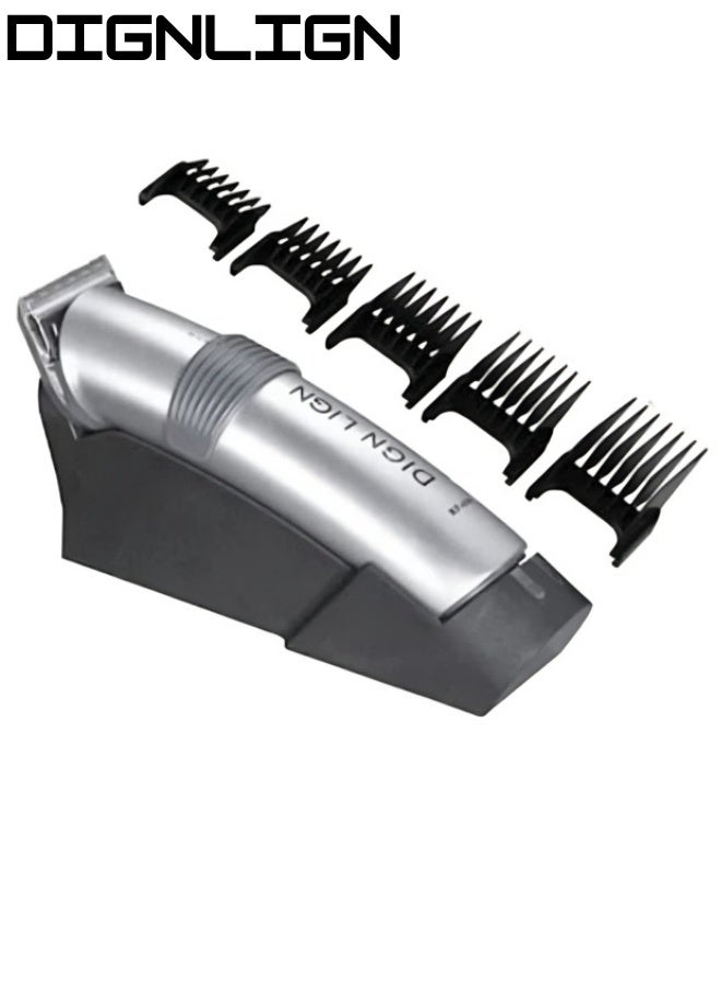 DIGNLIGN Hair and Beard Trimmer – Professional Design with Powerful Motor and Fast Charging Technology – Precision Performance with Stainless Steel Construction – 6 Interchangeable Heads for Perfect Length Control – Ideal for Home and Salon Use - Image 2