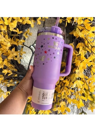 Exclusive Olivia Rodrigo x Stanley 40oz Flowstate Quencher Tumbler – Iconic Limited Edition Travel Mug with Leak-Resistant Lid, Stainless Steel Double-Wall Insulation, Reusable Straw & Easy-Carry Handle – Stylish Hydration Cup for Hot & Cold Beverages, Coffee, Water & Tea - pzsku/ZA7E75F7EC92368CF5E13Z/45/1747296701/ceea89d2-7350-4986-863e-6fe420ec8838