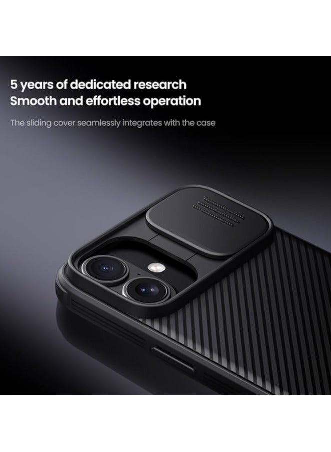 Nillkin Case for iPhone16 nillkin CamShield case Protective Cover with Camera Protector Hard PC Ultra Thin Anti-Scratch Phone Case For  iPhone16 Black - Image 3