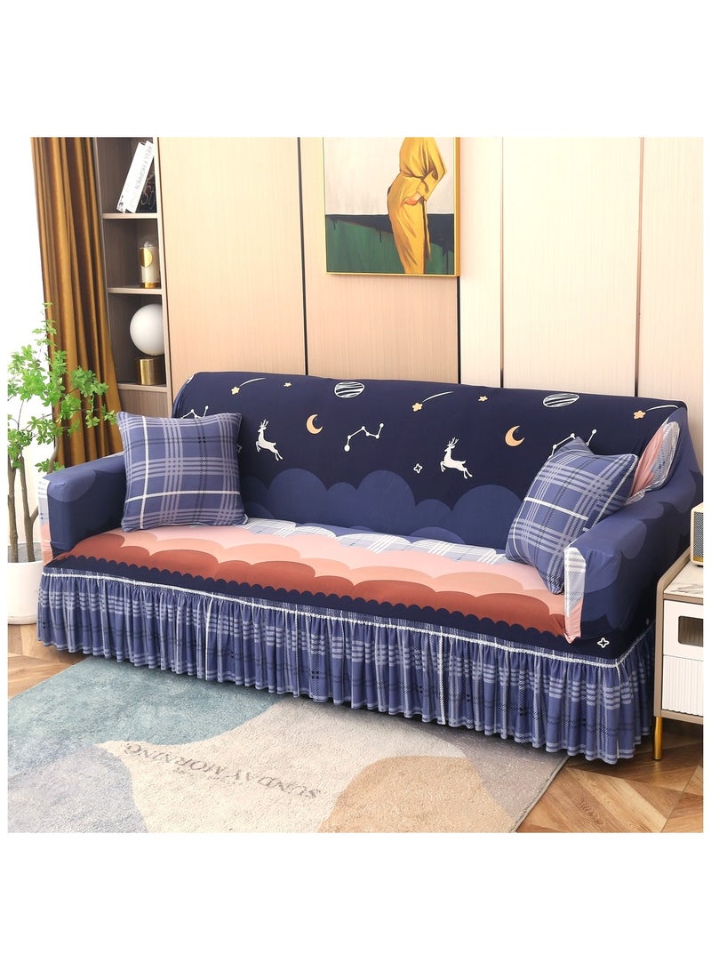 New Four Seasons All Inclusive Combed Kasai Skirt Sofa Cover
