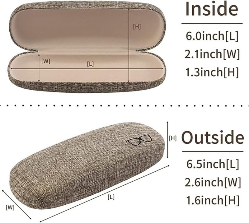 ZONLY Eyeglasses Case,(6 Piece) Unisex Hard Shell Eyeglasses Cases Protective Case For Glasse - Image 4