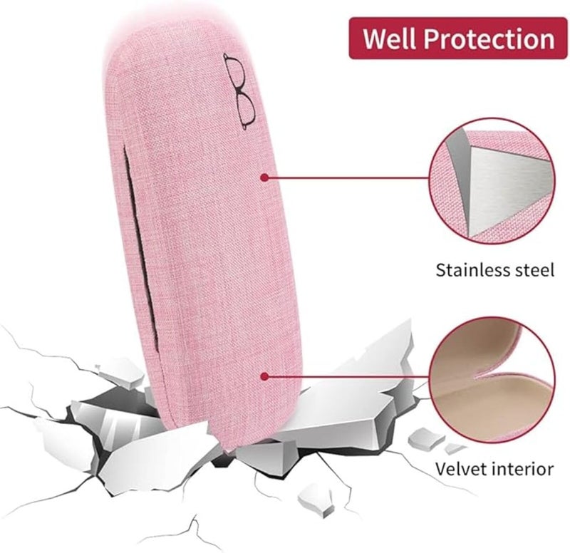 ZONLY Eyeglasses Case,(6 Piece) Unisex Hard Shell Eyeglasses Cases Protective Case For Glasse - Image 5