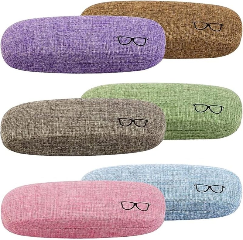 ZONLY Eyeglasses Case,(6 Piece) Unisex Hard Shell Eyeglasses Cases Protective Case For Glasse - Image 1