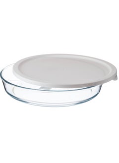 Dania Oven tray with a capacity of 1.5 liters with a plastic cover  Size 34*33*6 CM  - Image 2