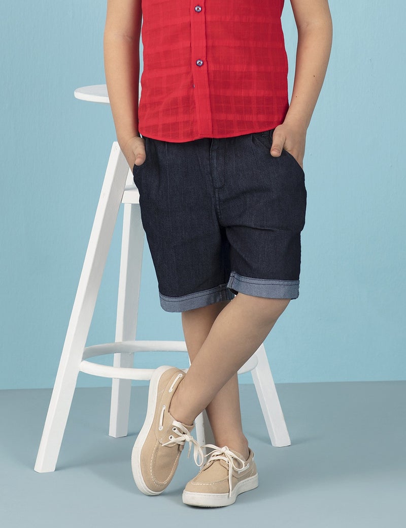 Ollie&Olla Double Leg Boy Denim Shorts  - Image 1