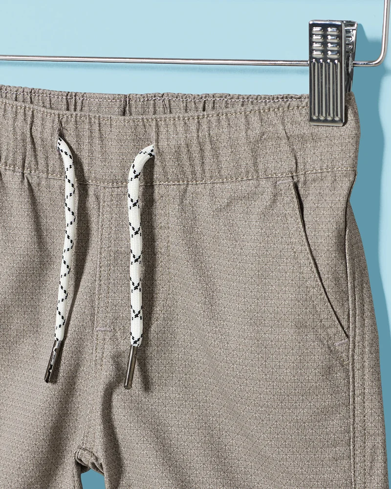 Redtag Infant Boys Grey Bermuda Shorts