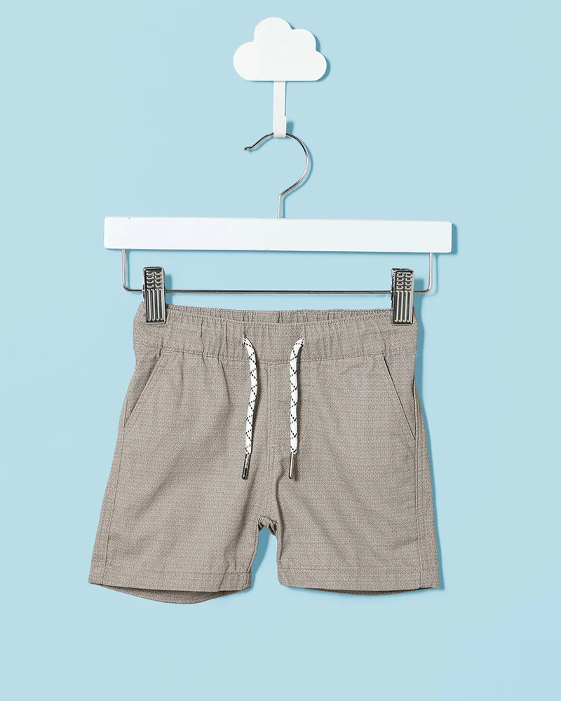 Redtag Infant Boys Grey Bermuda Shorts
