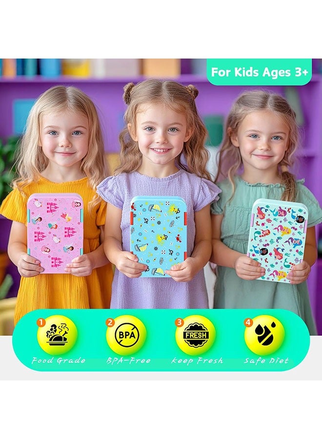 Arabest Bento Lunch Box for Kids & Toddlers, Leak-Proof Lunchbox with 5/6 Compartments - Back to School, Snack Containers for On-the-Go Meal, Made with Safe BPA-Free Material - Image 5