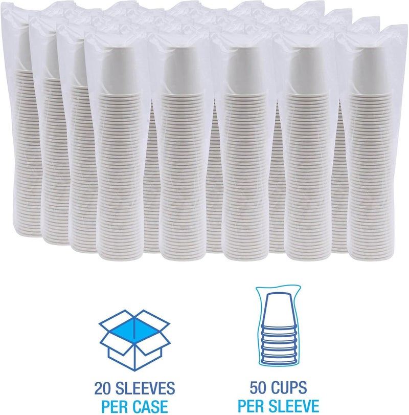 BOARDWALK FOODSERVICE BWKWHT8HCUP CUP HOT 8OZ WH CT1000 - Image 3