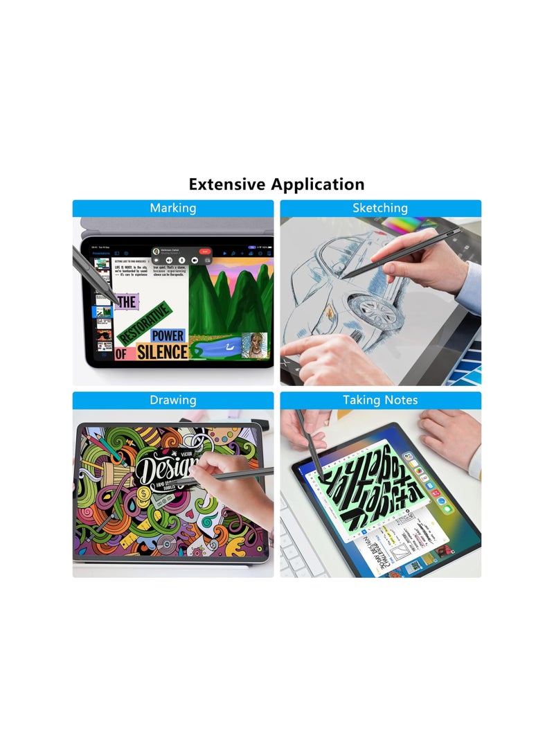 Microsoft Surface Pen with Magnetic Attachment, 4096 Pressure Sensitivity, Rechargeable, Palm Rejection, Compatible with Surface Pro 8/7/6/5/4/3, Surface 3/Go/Book/Laptop/Studio, ASUS, HP, DELL.