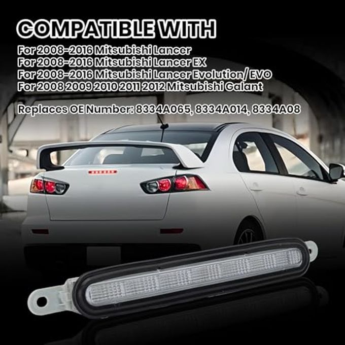 Clidr High Mount 3Rd Brake Light For Mitsubishi Lancer/Lancer Evo/Lancer Ex 2008 2009 2010 2011 2012 2013 2014 2015 2016 - Image 2
