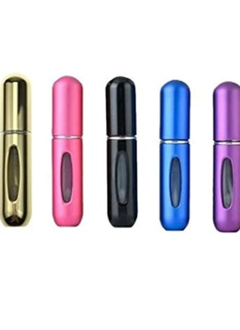 ORiTi 5 PCS  Portable Bottom Refillable Perfume Atomizer Spray Perfume Bottle Set for Travel