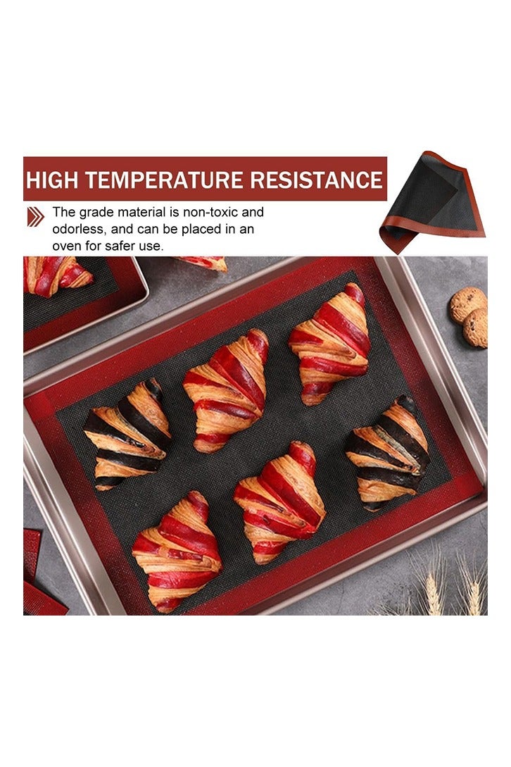 حصيرة فرن سيليكون مثقبة بدقة، حصيرة معكرونة مثقبة، حصيرة خبز سيليكون، ورقة قالب خبز، 40 × 30 سم - Image 5