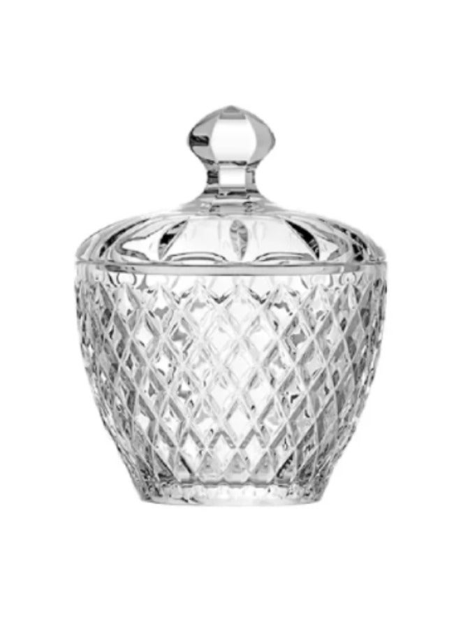 Glass Sugar Bowls set 2 Two Pieces  - Image 2