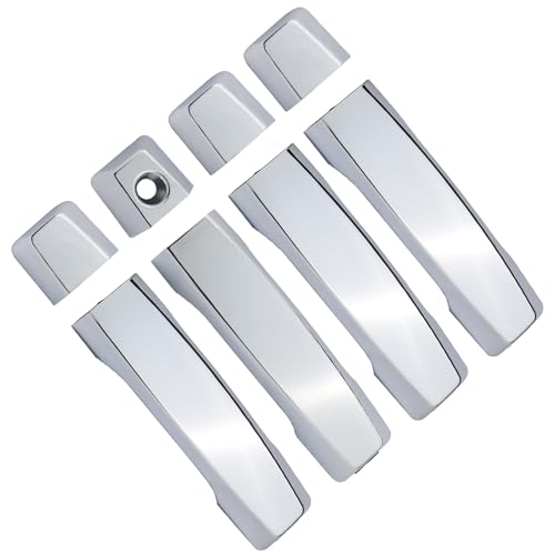 APPERFiT Exterior Door Handles Chrome Compatible with Nissan Titan 20042020 Front Rear Door Panels Left Driver Right Passenger Side Replaces 80640ZC00A 806479FU0E 806469FU0B - Image 1