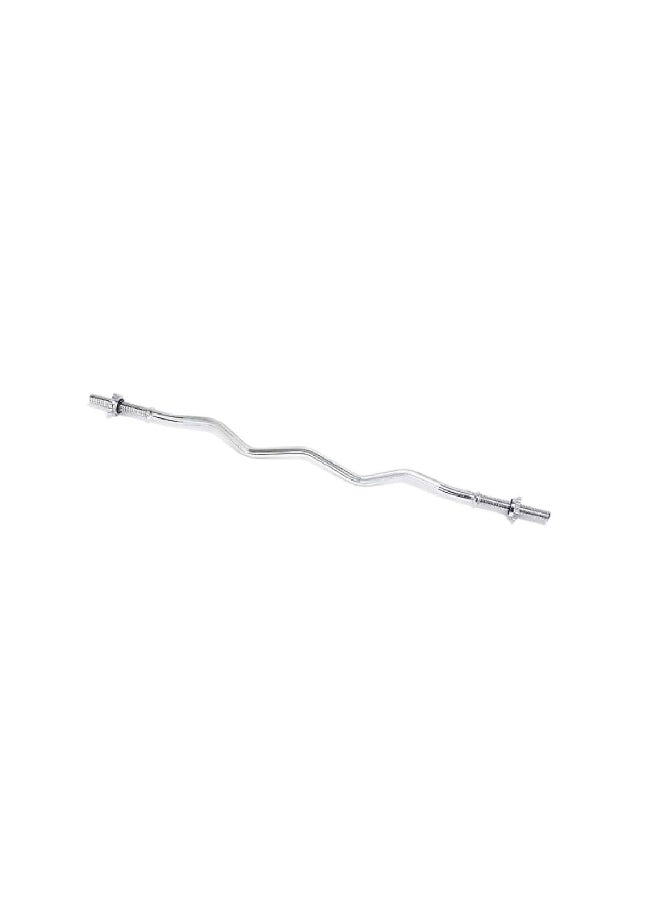 BODY SCULPTURE Durable High Quality Steel Spinlock Collars Curl Bar Silver 119 cm BW-7047A  - Image 2