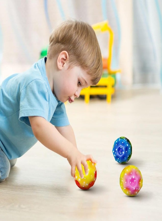ADTOO Colorful Perforated Moon Balls, Lightweight Bouncy Balls with Crater Design, Multi-Color (Pack of 2) PIS Outdoor Play and Sports. - Image 3