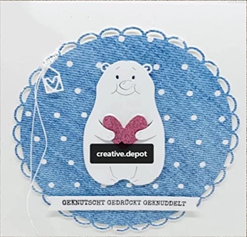 hinana Heart Bear Metal Die Cuts,Cute Hug Bear Animal Frame Cutting Dies Cut Stencils for DIY Scrapbooking Photo Decorative Embossing Paper Dies for Scrapbooking Card Making - Image 4