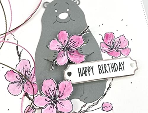 hinana Heart Bear Metal Die Cuts,Cute Hug Bear Animal Frame Cutting Dies Cut Stencils for DIY Scrapbooking Photo Decorative Embossing Paper Dies for Scrapbooking Card Making - Image 5