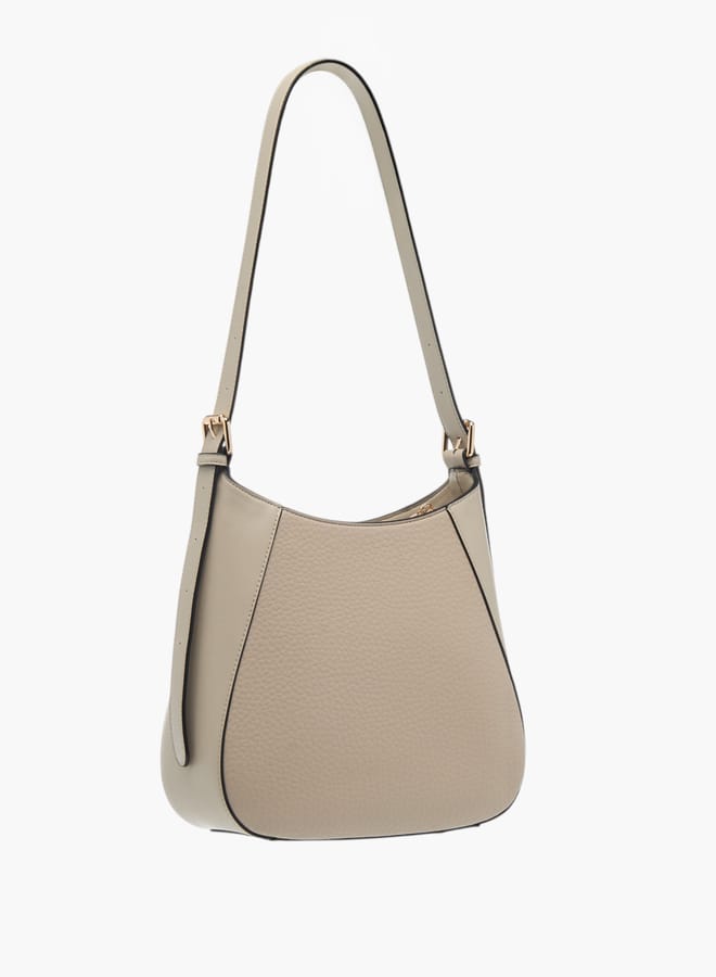 Celeste Womens Textured Shoulder Bag With Adjustable Strap And Zip Closure  - Image 5