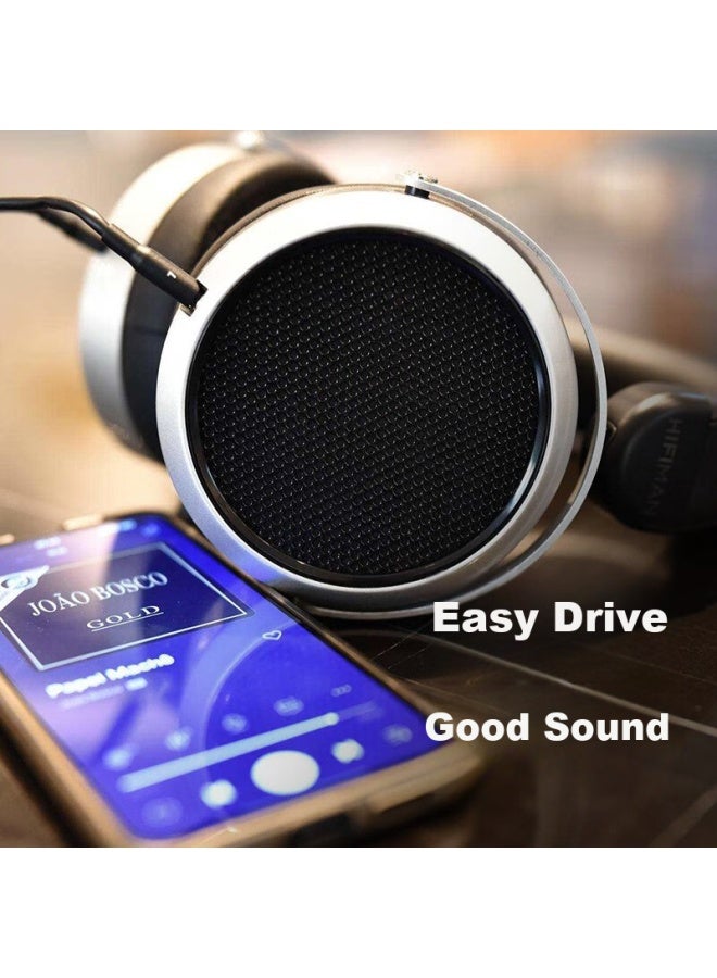 HIFIMAN سماعات هاي فاي أوديوافيلي هي400سي ذات السائق المسطح المفتوح، فوق الأذن سلكية، متوافقة مع الموسيقى، الكمبيوتر، والهواتف المحمولة - Image 3