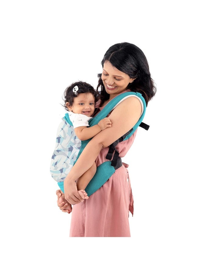 Luvlap Adore Baby Carrier with 2 Carry Positions, Carrier for 4 to 24 Months Baby, Breathable Skin Friendly Premium Fabric, Adjustable Newborn to Toddler Carrier, Max Weight Upto 18 Kgs (Light Blue) - Image 1