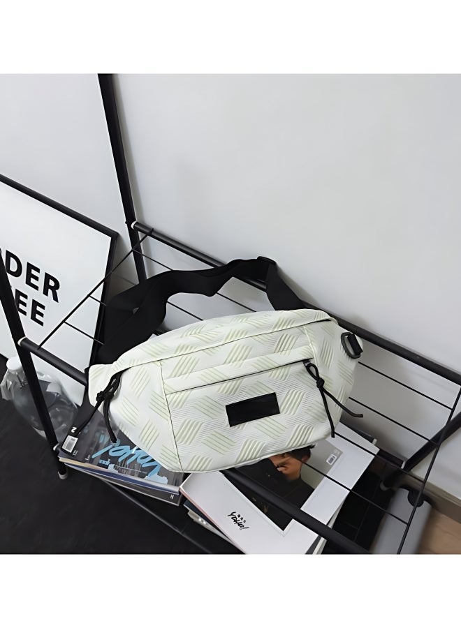 Men's/Women's  Versatile Line Crossbody Bag, Boys' and Girls' Nylon Shoulder Bag Sling Bag Side Bag Carry Bag, Daily Commuting Large-capacity Chest Bag Waistpack Belt Bag for Teenagers/Students - Image 3
