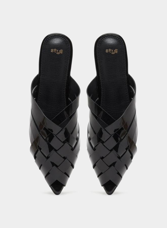 Styli Styli Pointed Toe Slip On Flat Mules - Image 5