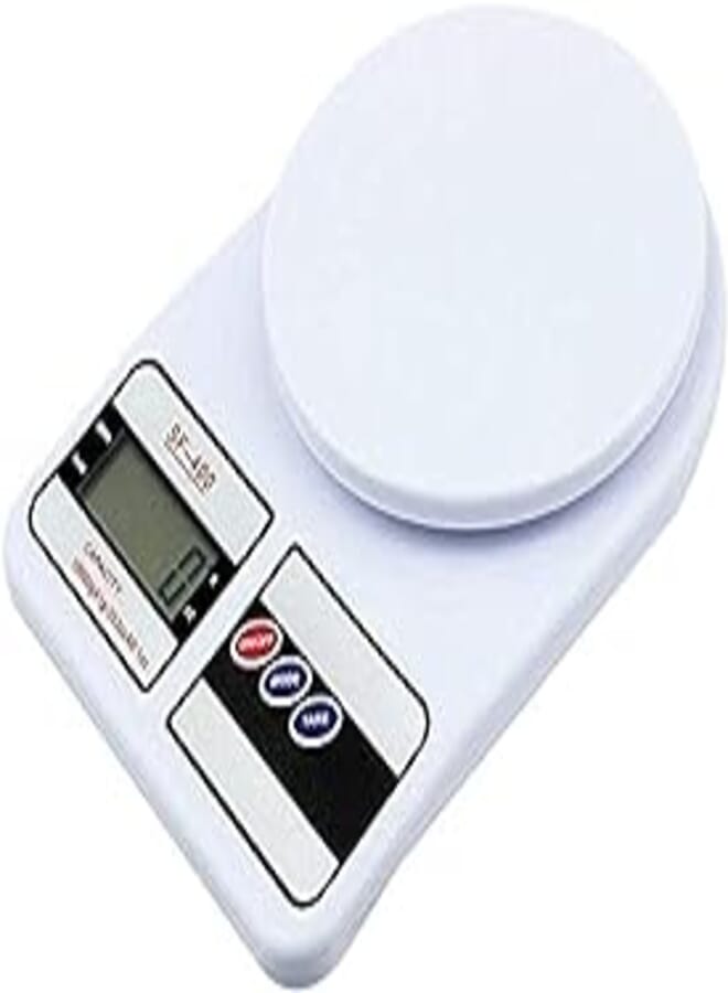 OR Digital kitchen scale with batteries very accurate that it can measure 1 gm and up to 7 kg
